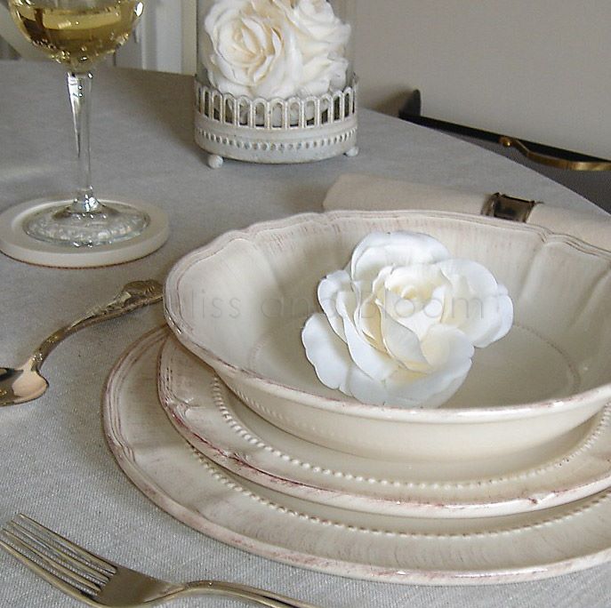 French Style Dinner Set 18pc Bliss And Bloom